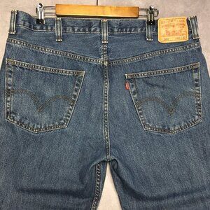 Levis Mens 550 Relaxed Fit Blue Jeans size 40x32 Cotton Denim Pants Zipper Fly‎